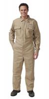 9T136 Flame-Resistant Coverall, Khaki, S, HRC2
