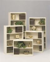 9TE60 Bookcase, Width 36 In, 6 Shelf, Grey