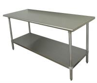9WDV7 Work Table, 48 x 36 x 35-1/2 In., SS