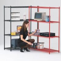9TDW7 Wire Shelving Cart, 800 lb., 68 In.H