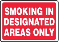 8TMN7 No Smoking Sign, 7 x 10In, WHT/R, PLSTC, ENG