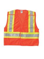 9EGF5 Breakaway Hi Vis Vest, Class 2, 5XL, Orange