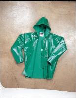 9WEL9 Raincoat with Hood, Green, XL