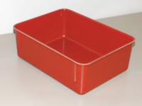 9U909 CONTAINER NESTING BOX RED 4 HX8 3/4