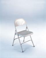 8EDW6 Steel Folding Chair, Gray, 16 In