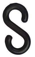 9UDU2 S-Hook, Black, 2 in, PK10