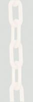 9UDU8 Plastic Chain, White, 1.5 in x 100 ft