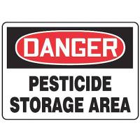 9VJ34 Danger Sign, 10 x 14In, R and BK/WHT, ENG