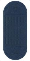 9VUM3 Entrance Mat, Polypropylene, Indigo, 7x3 ft