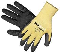 9VZF3 Cut Resistant Gloves, Yellow/Black, M, PR