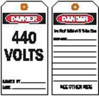 9RND0 Danger Tag, 5-3/4 x 3 In, Hd Polyest, PK10