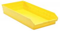 9W094 Shelf Bin, 23-5/8Lx11-1/8W, Yellow