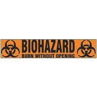 9W792 Biohazard Warning Tape, 165 ft.