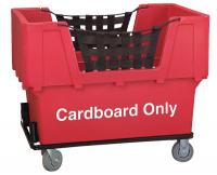 9WFM5 Matl Handling Cart, Cardboard Only, Red