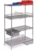9GH83 Wire Shelving Cart, 800 lb., 79 In.H