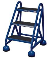 9WK75 Rolling Ladder, Welded, Platform 27In H