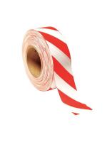 9WMR3 Flagging Tape, White/Red, 300ft x 1-3/16In