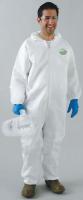 9WPK0 Hooded MicroMax(R) HBF, White, Elastic, M
