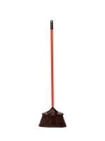 9WT61 Lobby Broom, Polymer Fibers, Steel, 38&quot;