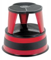 9WZF7 Step Stool, Red, 14-1/2&quot; H