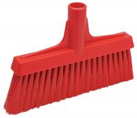 9X290 Synthetic Lobby Broom, Red, 9-1/2 In
