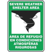 9X715 Notice Sign, 14 x 10In, BK and GRN/WHT, AL