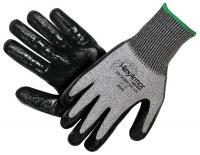 9VZ78 Cut Resistant Gloves, Gray/Black, XL, PR