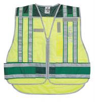 9XFP6 EMS Safety Vest, Lime/Green, M To XL