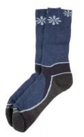 9XD66 Cross, Train, Socks, Crew, Womens, L, Navy, 1Pr