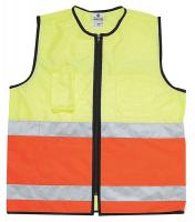 9XFG1 EMS Safety Vest, Lime/Orange, M/L