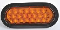 9XJD9 Warning Light, Oval, LED, Amber