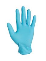 9XKR4 Disposable Gloves, Nitrile, M, Blue, PK100