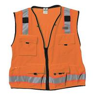 9XTZ0 High Visibility Vest, Class 2, 3XL, Orange