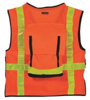 9XVA7 High Visibility Vest, Class 2, 3XL, Orange