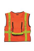 9XVE1 High Visibility Vest, Class 2, XL, Orange