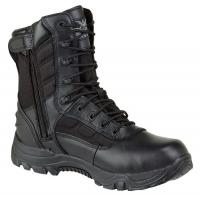 9XWN6 Work Boots, Pln, Ins, Mens, 8, Black, 1PR