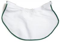 9Y044 Neck Protector, Hard Hat, White/Forest Grn
