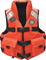 9YKR0 Rescue Vest, Neoprene (Lining), XXL, Orange