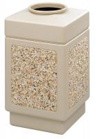 9YC29 Trash Receptacle, Aggregate, 38 G, Tan