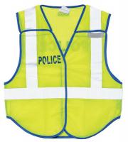 9Y925 Pro Police Safety Vest, Blue, 2XL/4XL