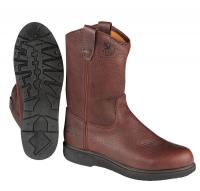 9Y923 Wellington Boots, Pln, Men, 10-1/2W, Brn, 1PR