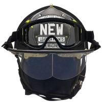 9YGW9 Fire Helmet, Black, Traditional