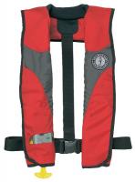 9YKN0 Deluxe Inflatable PFD, Universal, Red