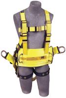 9Y149 Full Body Harness, M, 330 lb., Yellow