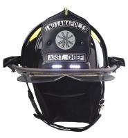9YL76 Fire Helmet, Black, Modern