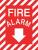 9CL97 - Fire Alarm Sign, 12 x 9In, WHT/R, Fire ALM Подробнее...