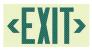 9JWX6 - Exit Sign, 7-1/2 x 13In, BK/GRN, Exit, ENG Подробнее...