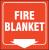13R185 - Fire Blanket Sign, 7 x 7In, WHT/R, ENG Подробнее...