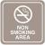 8NA88 - No Smoking Sign, 5-1/2 x 5-1/2In, WHT/Tan Подробнее...